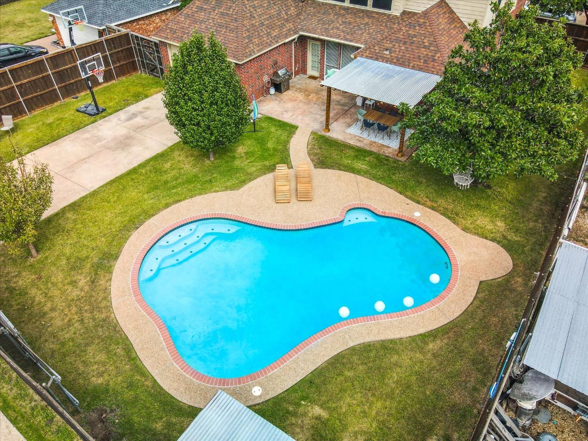 6Br 3,5Ba Home Pool, Hot Tub, Game Room -16 Guests Sachse Exterior foto